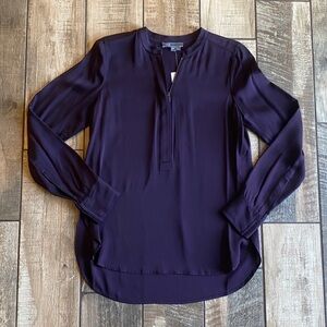 Vince Silk Deep Purple Blouse 🆕
